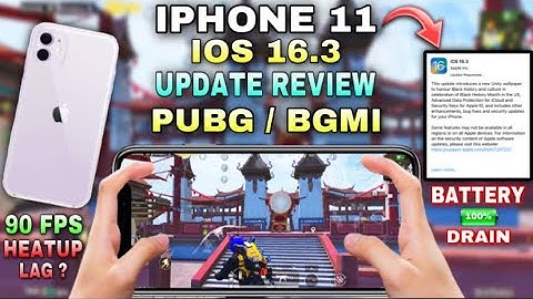 iOS 16.3 UPDATE PUBG & BGMI COMPLETE REVIEW | BATTERY DRAIN🪫FPS TEST | HEATUP & LAG 😭|| Five op