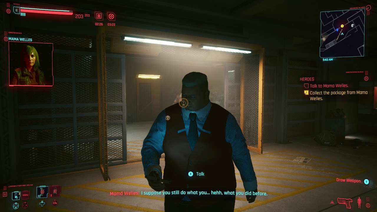 Cyberpunk 2077 - Heroes: Call Mama Welles: Collect The Package