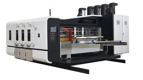 high speed corrugated cardboard lead feeder printing slotter machine / carton box printing machine