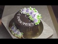 Шоколадный торт, украшение на раз,два,три. Chocolate cake, decoration on one, two, threeЮлияКлочкова