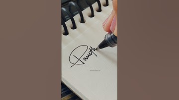 Pavithra Signature Style🤩| Aesthetic Signature🔥✨| Elite Calligraphy #ytshorts#shorts#viral