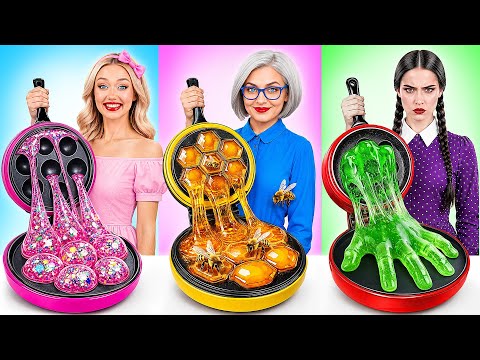 Barbie vs Wednesday Cooking Challenge | Awesome Kitchen Tricks by Multi DO Challenge