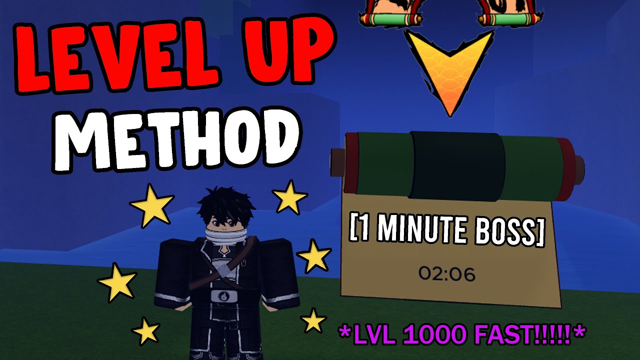 EASY 1 MINUTE BOSS LEVEL UP METHOD IN SHINDO!!! Shindo Life Roblox