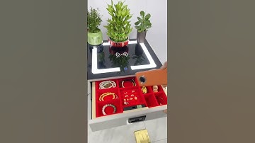 😱Modern Comfort Meets Safety Smart Bedside Table with Hidden Safe#bedroom