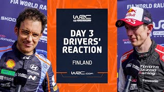 Day 3 Drivers' Reaction | WRC Secto Rally Finland 2023
