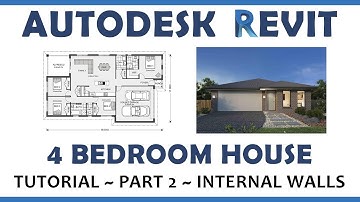 Autodesk Revit - 4 Bedroom Home Design Tutorial -  2. Internal Walls
