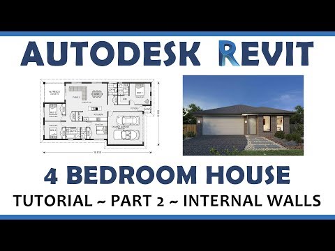 autodesk-revit---4-bedroom-home-design-tutorial---2.-internal-walls