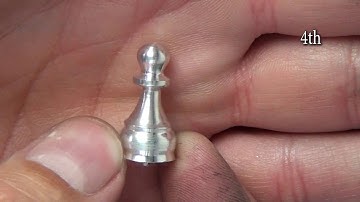 5 CNC Chess Pawns - 1st CNC G0602 Project
