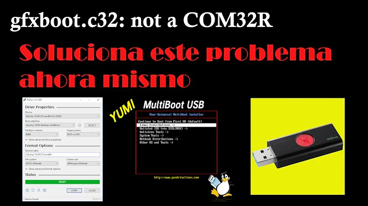 gfxboot.c32: not a COM32R image (how to create bootable linux memory correctly)