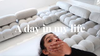 A DAY IN MY LIFE | Dream couch delivery, Bel Air Hotel Events | jasmeannnn