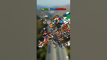 Flag map of Europe subdivisions #shorts #europe #mapping #flag #geotuber