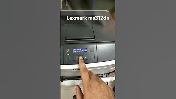 Lexmark ms312dn How to reset and print setting