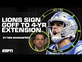 BREAKING: Jared Goff signs 4-yr extension with the Lions 😱 $170M guaranteed 💰 | NFL Live