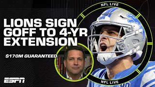 BREAKING: Jared Goff signs 4-yr extension with the Lions 😱 $170M guaranteed 💰 | NFL Live Resimi