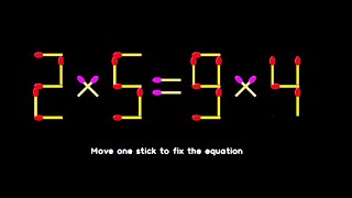 Math Problem Solved - Move One Stick to fix the Equation Correct | Matchstick Puzzle Game screenshot 5