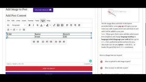 How to Add Tables in TinyMCE editor on CodeAlps.com