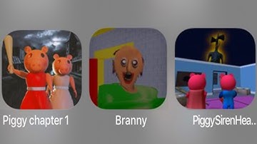 Piggy Chapter 1 Vs Branny Vs Piggy Siren Head The Horror Gameplay