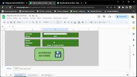 Crear formularios con macros en hoja de calculo