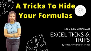 How To Hide Formula In Excel Without Protecting Sheet | Protection To Hide Formula | Hide Formula