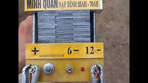 sạc ắc quy bình từ 25 - 70AH siêu bền dây đồng 100%