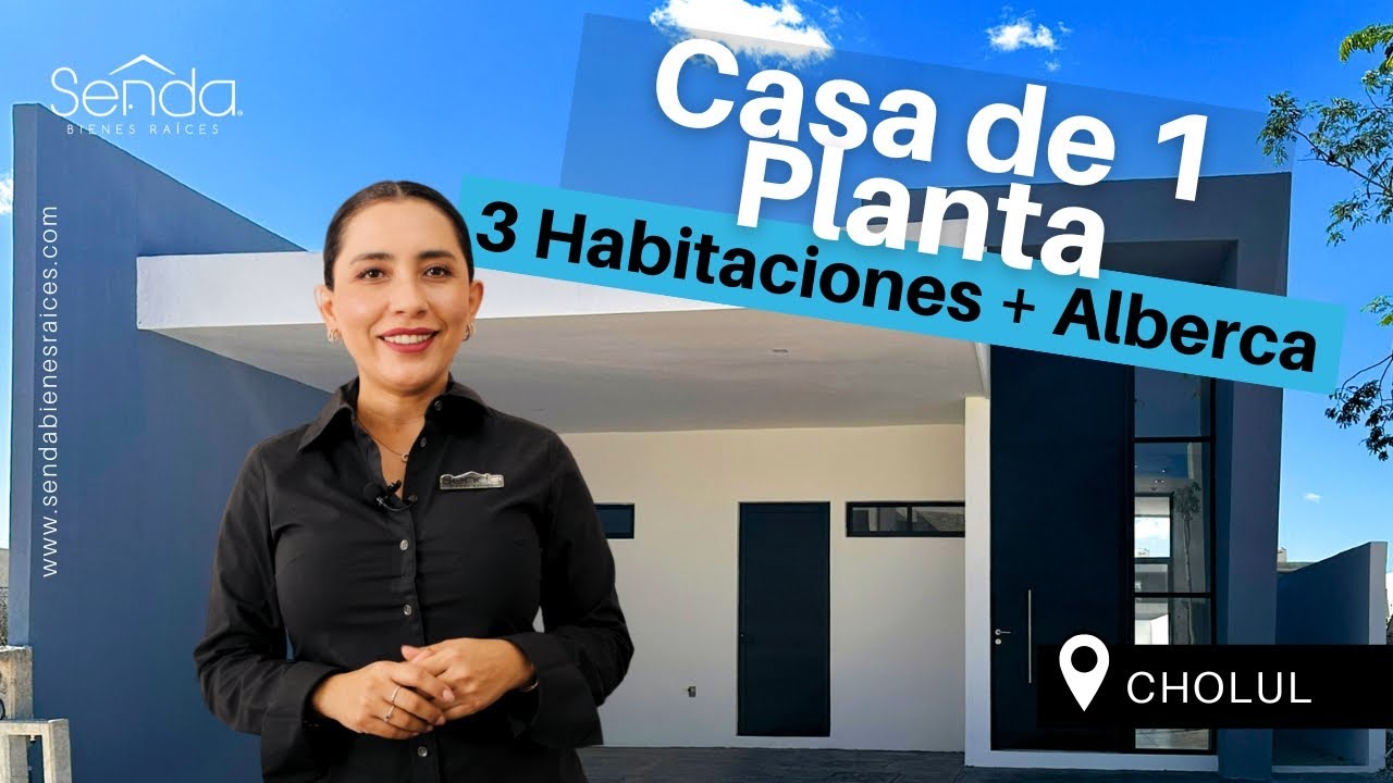 🤩 Casa en Venta de 1 Piso en Cholul, Mérida - ✨Entrega Inmediata✨