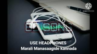 Marali Manasaagide🎼(8D🎧song by music word)  gentleman/Kannada song 😍