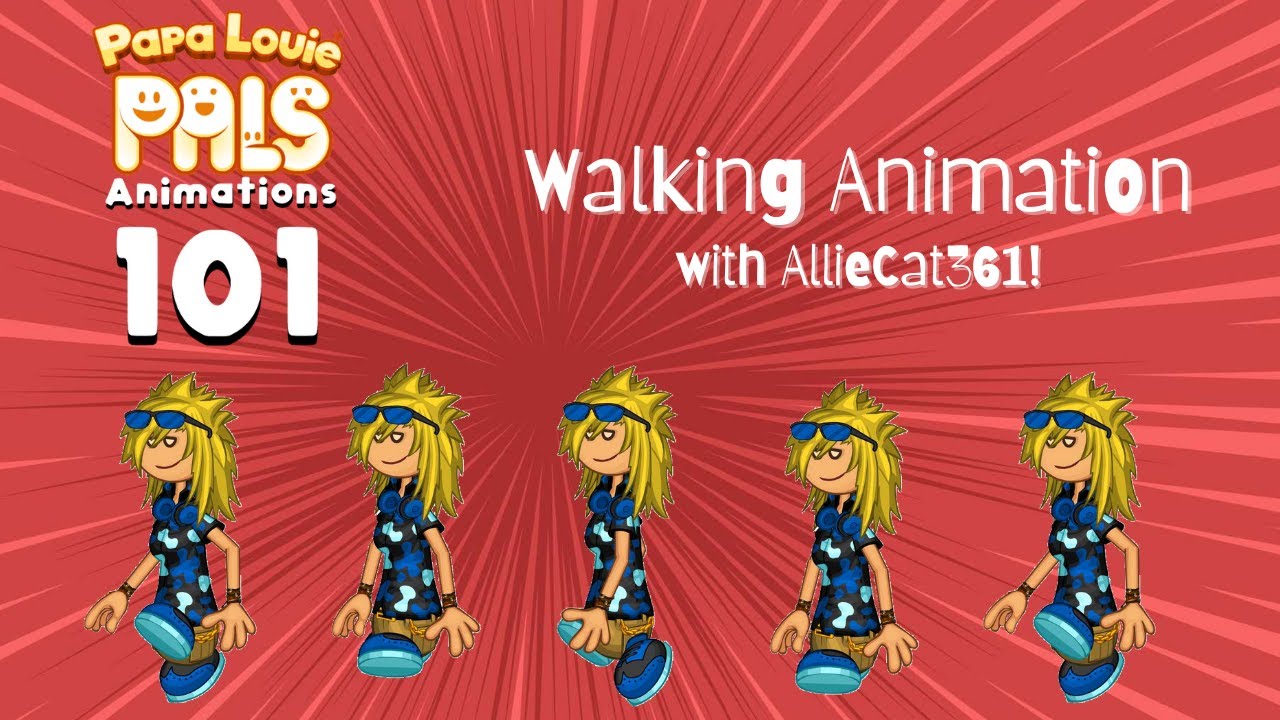 Papa Louie Pals Animations 101 Learn to Create the Walking Animation with  AllieCat361! 