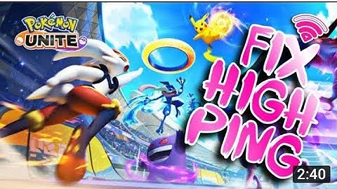 How to fix  high ping problems in Pokemon unite || 😇😇✓✓✓