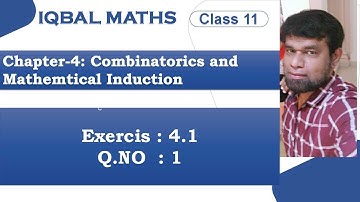 Tamil Nadu Class 11 Maths Exercise 4.1 Q.NO.1 Chapter 4 Combinatorics And Mathematical Induction