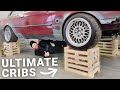 The ultimate diy budget wheel cribs guide  how to build wooden wheel stands  in metric