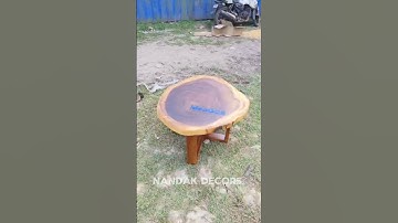 Live Edge Epoxy Coffee Table😍 #nandakdecors #diningtable #epoxytable  #epoxycoffeetable #coffeetable