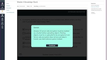 AWS ACA v3 Module 4 Knowledge Check Adding a Storage Layer with Amazon S3