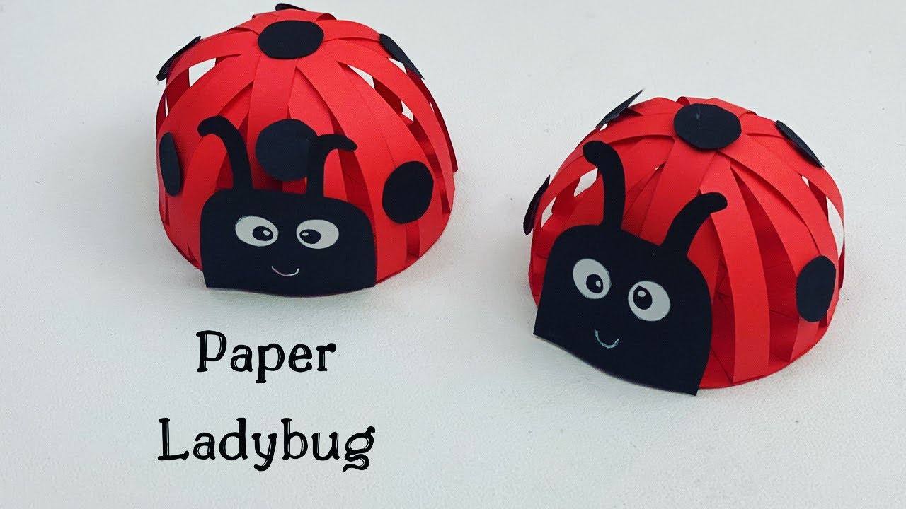 How To Make Easy Paper Ladybug For Kids / Nursery Craft Ideas / Paper ...