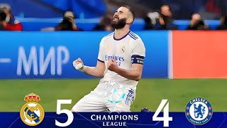 Real Madrid vs Chelsea 54 [Quarterfinals Champions League 2022] Extended Goals & Highlights