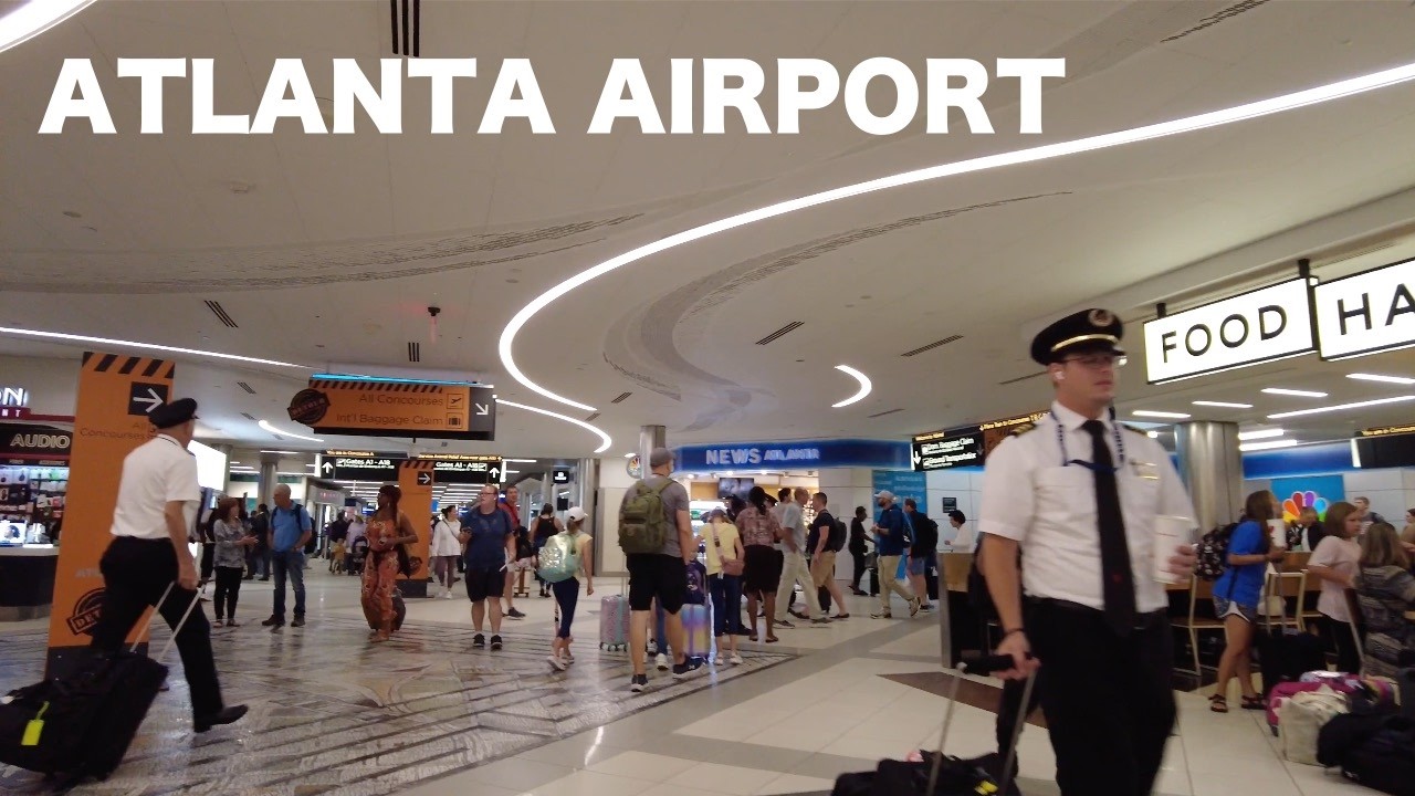 Atlanta Hartsfield-Jackson Airport - Concourse A and B - Walking Tour