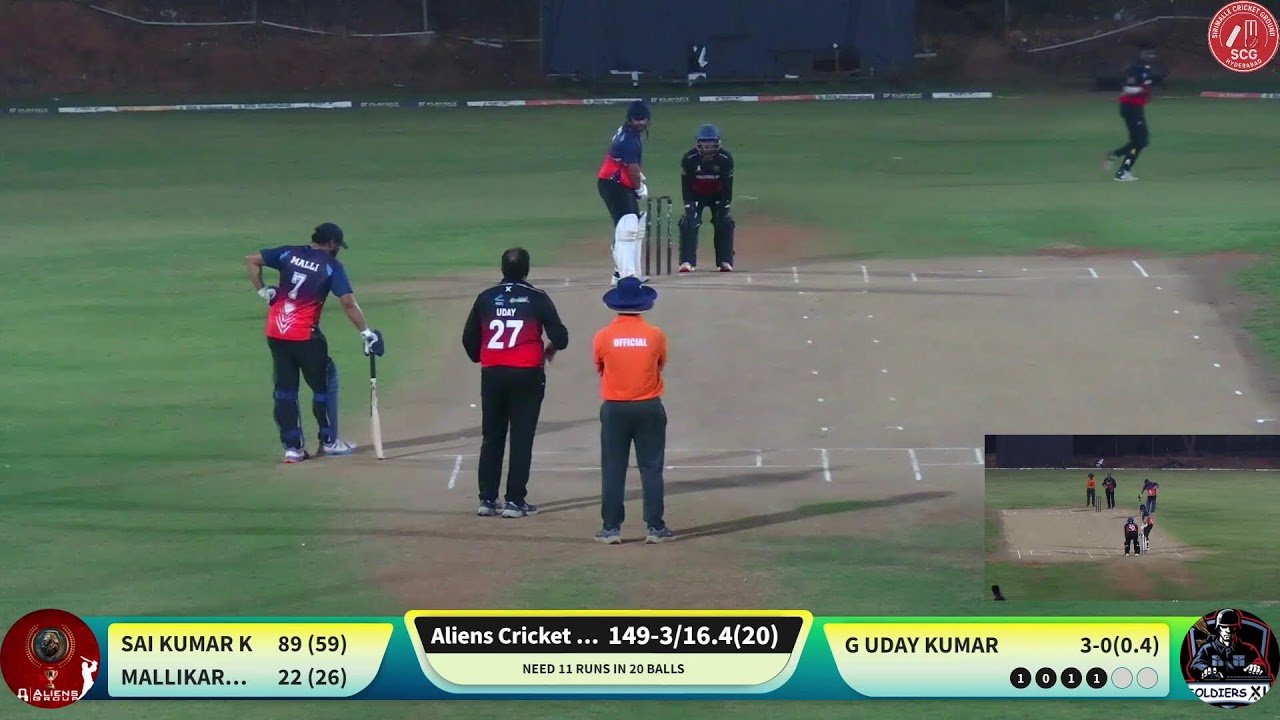 SCG DAY N NIGHT CHAMPIONSHIP VI ) SOLIDERS XI VS ALIENS CRICKET TEAM ...