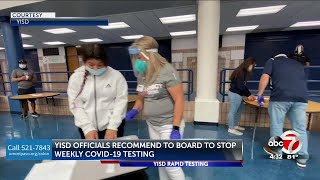 Ysleta ISD could stop weekly Covid-19 rapid testing