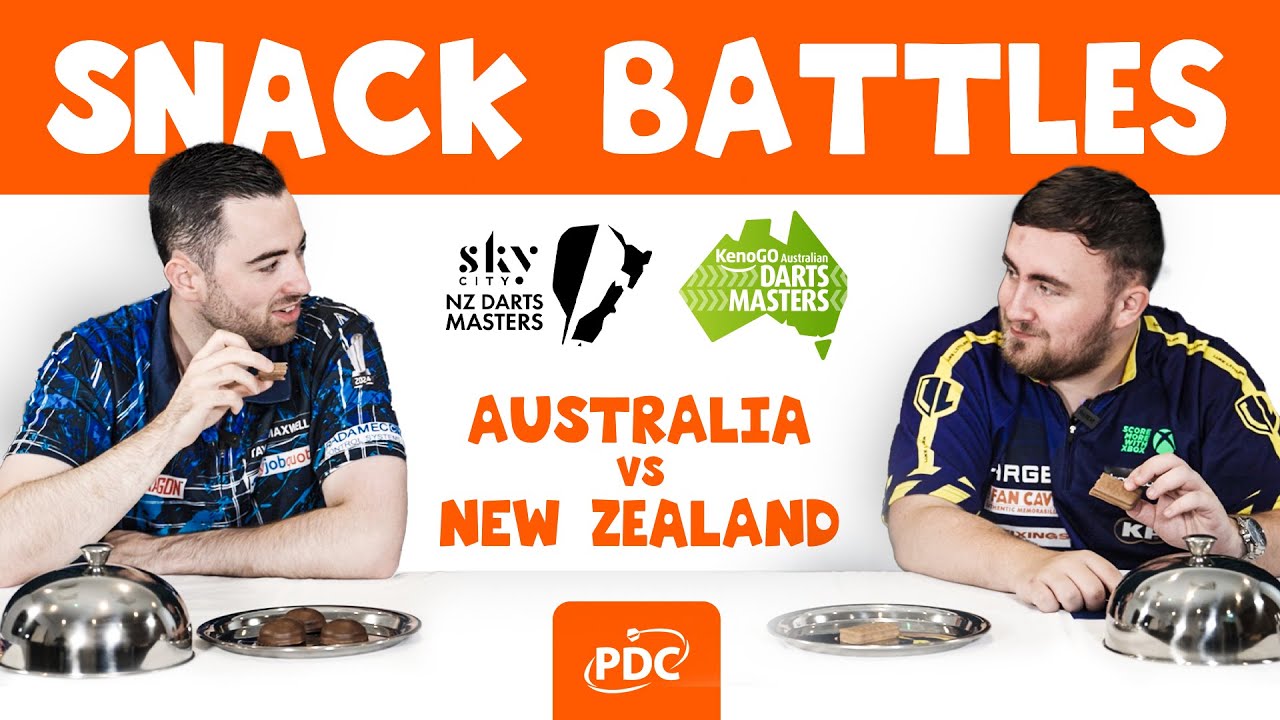 SNACK BATTLES 🍿 | AUSTRALIA VS NEW ZEALAND | Ft. Luke Littler & Luke Humphries