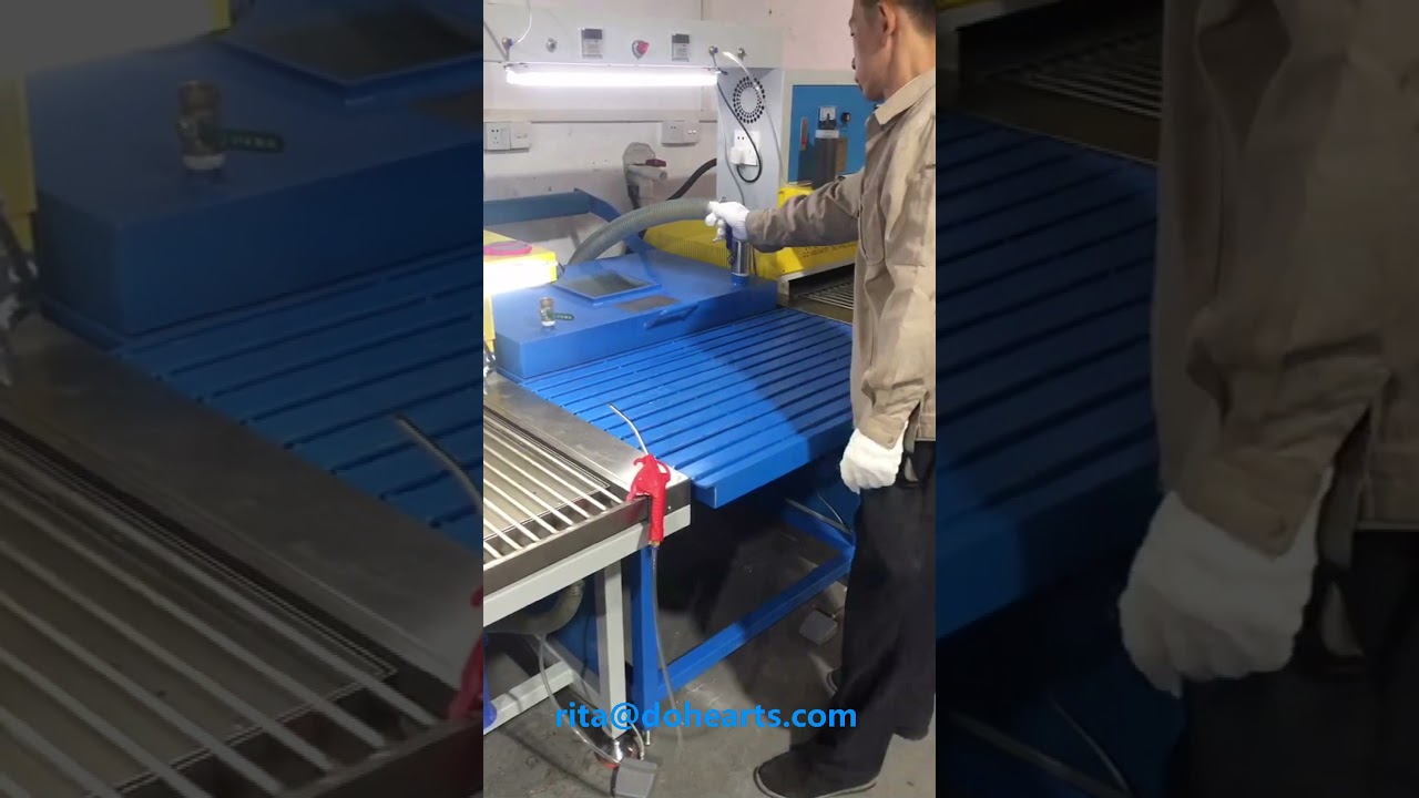 customer training video of pvc 3D bar mat car mars making machine