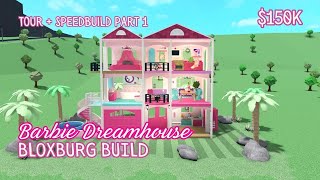 Barbie Dreamhouse Tour   Speedbuild Part 1 ($150k) / Welcome to Bloxburg Build