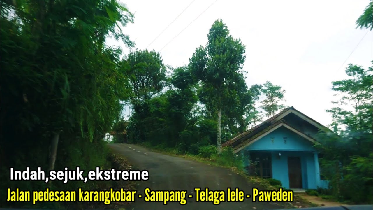 Kampung di lereng GUNUNG ‼️Suasana jalan pedesaan di KARANGKOBAR yang indah dan ekstreme