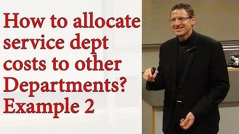 CMA - Strategic MA - W4 - Service Dept Cost Allocation Example 2