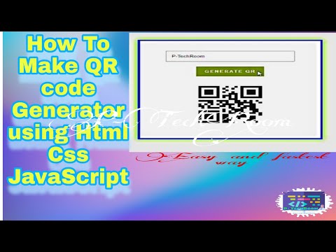 How to make QR code Generator using Html Css JavaScript || In 5 minutes|| P-TechRoom