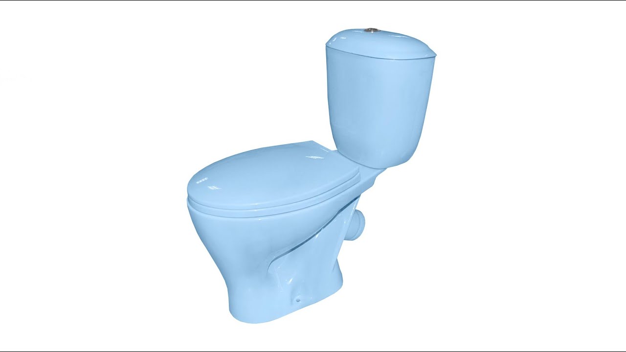 Унитаз - компакт ST 001-M цвет голубой