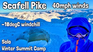 SCAFELL PIKE Solo Summit Camp  surviving a freezing night alone on England’s highest mountain