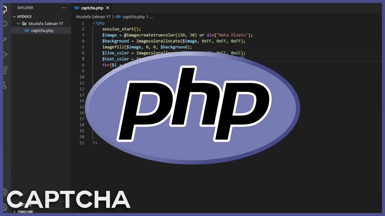 PHP Captcha Güvenlik Kodu Uygulaması - PHP Dersleri - YouTube