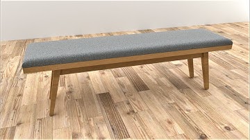 How to create Dining Table Bench in SketchUp