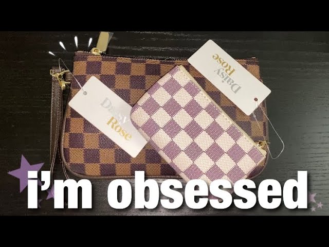 Comparing the Daisy Rose, Luxouria & Wodkeis Brown Checkered Makeup Bags