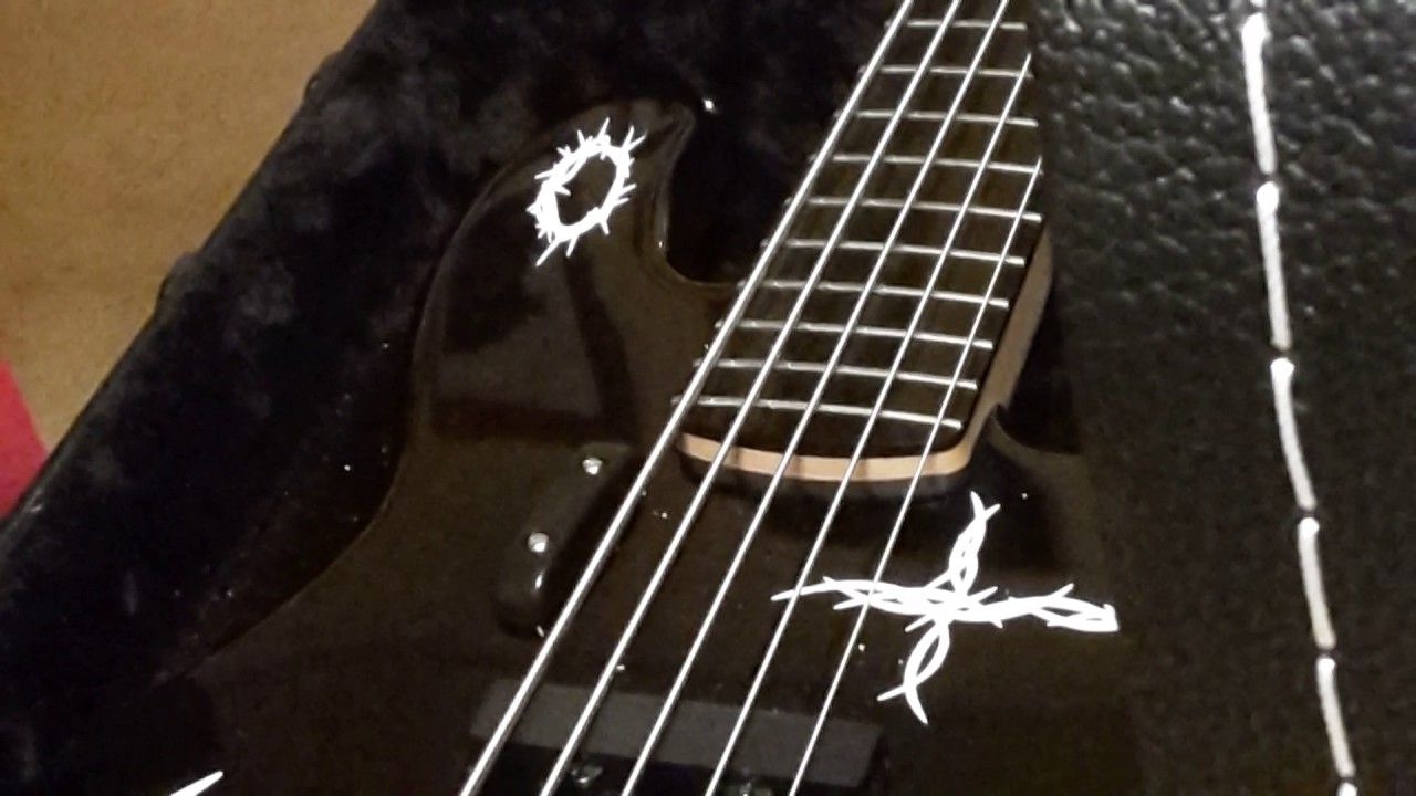 Squire Jazz Bass thumb rest installation p2 YouTube