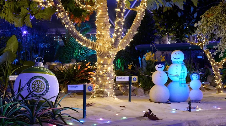 EPCOT Living with the Land 2022 Christmas Overlay Full Ride POV in 4K | Walt Disney World Christmas